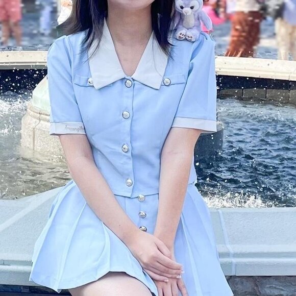 Korean style College Style Two-piece Set - Picture 2 of 2